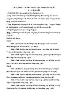 Chuyên đề Dạng toán làm chung công việc lớp 4 (có lời giải)