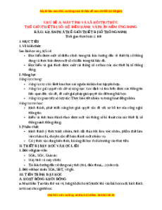 Giáo án Bài 2 Tin 11 Tin học ứng dụng Cánh diều: Khám phá thế giới qua thiết bị số thông minh