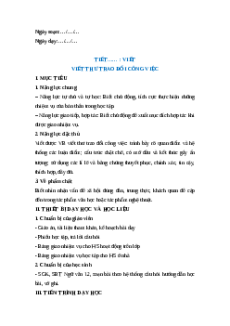 Giáo án Viết thư trao đổi công việc Ngữ Văn 12 Chân trời sáng tạo