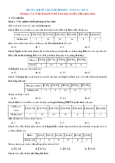Bài tập ôn tập + Đề kiểm tra Toán 11 Kết nối tri thức Chương 3