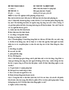 Đề thi thử Tốt nghiệp THPT Kinh tế pháp luật 2026 có đáp án