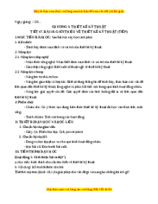 Giáo án Bài 18 Công nghệ 8 Kết nối tri thức: Giới thiệu về thiết kế kĩ thuật