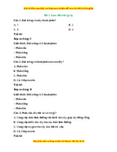 Trắc nghiệm Công nghệ 7 Bài 2 Kết nối tri thức: Làm đất trồng cây