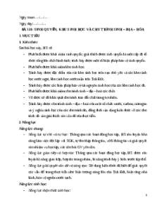 Giáo án Bài 31 Sinh học 12 Kết nối tri thức: Sinh quyển, khu sinh học và chu trình sinh - địa - hóa