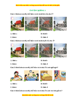 Trắc nghiệm Ôn tập chương 1 Công nghệ 6 Chân trời sáng tạo