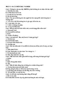 Đề cương ôn tập Giữa kì 2 Tin học lớp 3 Kết nối tri thức