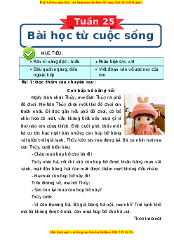Bài tập cuối tuần Tiếng việt lớp 3 Tuần 25 Kết nối tri thức (có lời giải)