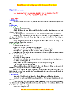 Giáo án Bài 16 Địa lí 10 Chân trời sáng tạo (2024): Thực hành phân tích sự phân bố của đất và sinh vật trên Trái Đất