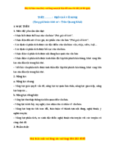 Giáo án Thực hành đọc hiểu: Phò giá về kinh Ngữ Văn 9 Cánh diều