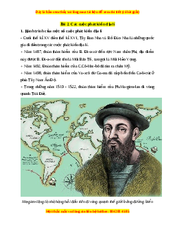 Lý thuyết Lịch sử 7 Chân trời sáng tạo Bài 2: Các cuộc phát kiến địa lí