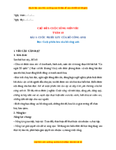 Giáo án Tuần 19 Tiếng Việt lớp 4 Chân trời sáng tạo