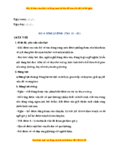 Giáo án Sông Hương Tiếng việt 2 Chân trời sáng tạo