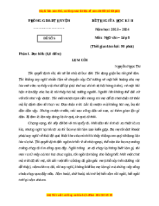 Đề thi giữa kì 2 Ngữ văn 8 Kết nối tri thức (Đề 5)