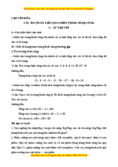 Chuyên đề Các bài toán liên quan đến trung bình cộng lớp 4 (có lời giải)