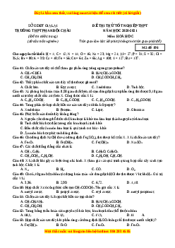 Đề thi thử Hóa Học trường Phan Bội Châu năm 2021