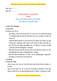 Giáo án Tuần 5 Tiếng Việt lớp 4 Kết nối tri thức