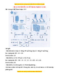 VBT Toán lớp 3 Bài 1 (Cánh diều): Ôn tập về các số trong phạm vi 1000