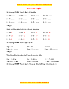VBT Toán lớp 3 Bài 6(Cánh diều): Bảng nhân 3