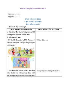 Giáo án Bài 8: Có lí có tình Tiếng Việt lớp 5 Cánh diều