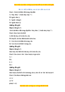 Trắc nghiệm Tin học 10 Chủ đề F Bài 12: Kiểu dữ liệu xâu kí tự - xử lí xâu kí tự Tin học 10 Cánh diều