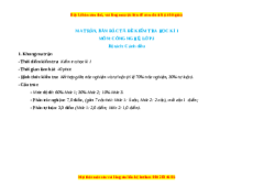 Đề thi cuối kì 1 Công nghệ lớp 3 Cánh diều (Đề 2)