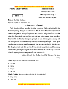 Đề thi cuối kì 1 Ngữ Văn lớp 7 Kết nối tri thức - Đề 1