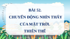 Giáo án Powerpoint Bài 52: Chuyển động nhìn thấy của Mặt Trời. Thiên thể Khoa học tự nhiên 6 Kết nối tri thức