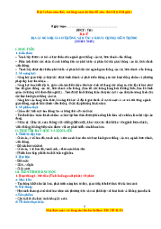 Giáo án Bài 27 Địa lí 10 Cánh diều: Địa lí giao thông vận tải và bưu chính viễn thông