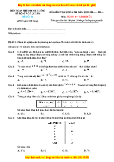 Đề thi Toán 10 Cuối học kì 2 Cánh diều cấu trúc mới (Đề 1)
