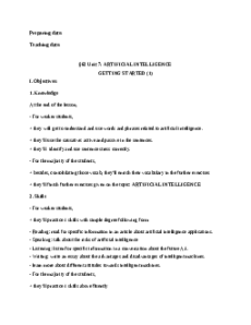 Giáo án Unit 7: Artificial intelligence Tiếng Anh 12 (mới CV 5512)