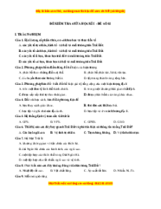 Đề thi giữa kì 1 Địa lý 10 Chân trời sáng tạo (đề 2)