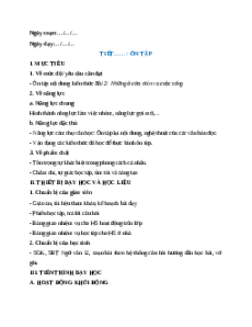 Giáo án Ôn tập trang 66 Ngữ Văn 12 Chân trời sáng tạo