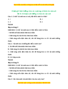 Trắc nghiệm Công nghệ 7 Bài 10 Chân trời sáng tạo: Kĩ thuật nuôi dưỡng, chăm sóc vật nuôi