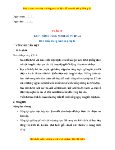 Giáo án Tuần 17 Tiếng Việt lớp 4 Chân trời sáng tạo