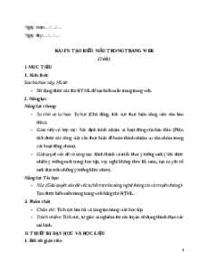 Giáo án Bài F5: Tạo biểu mẫu trong trang web Tin học 12 Chân trời sáng tạo