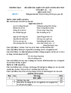 Bộ 5 đề thi khảo sát chất lượng đầu năm Ngữ văn 7 năm 2025 (có đáp án)