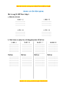 VBT Toán lớp 3 Bài 89 (Cánh diều): Luyện tập chung