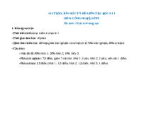 Bộ đề thi Cuối kì 1 Công nghệ lớp 5 Chân trời sáng tạo có đáp án
