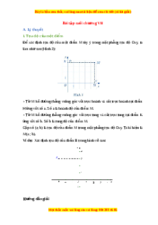Lý thuyết Bài 6: Bài tập cuối chương 7 Toán 10 Cánh diều