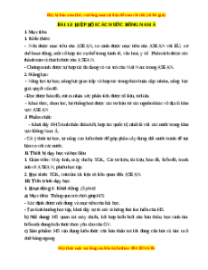 Giáo án Bài 13 Địa lí 11 Chân trời sáng tạo (2024): Hiệp hội các quốc gia Đông Nam Á