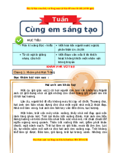 Bài tập cuối tuần Tiếng việt lớp 3 Tuần 13 Chân trời sáng tạo (có lời giải)