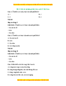 Trắc nghiệm Công nghệ 7 Bài 9 Chân trời sáng tạo: Một số phương thức chăn nuôi ở Việt Nam