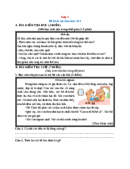 Bộ 3 đề thi khảo sát chất lượng đầu năm Tiếng Việt lớp 1 năm 2025 (có đáp án)