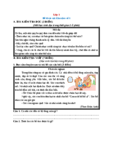 Bộ 3 đề thi khảo sát chất lượng đầu năm Tiếng Việt lớp 1 năm 2025 (có đáp án)