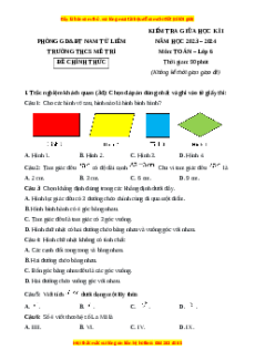 Đề thi giữa kì 1 Toán 6 Cánh diều trường THCS Mễ Trì - Hà Nội