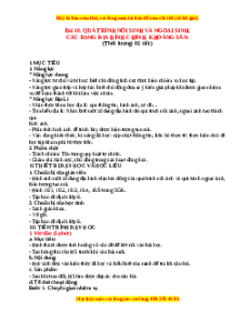 Giáo án Bài 10 Địa lí 6 Chân trời sáng tạo (2024): Quá trình nội sinh và ngoại sinh. Các dạng địa hình chính. Khoáng sản