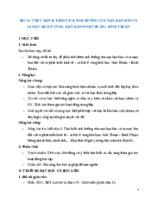 Giáo án Bài 14 Địa lí 9 Cánh diều (2024): Thực hành