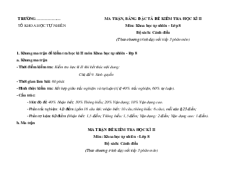 10 Đề thi cuối kì 2 KHTN 8 Cánh diều (nối tiếp)