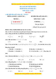 Đề thi giữa kì 1 Toán 8 Kết nối tri thức (Đề 8)