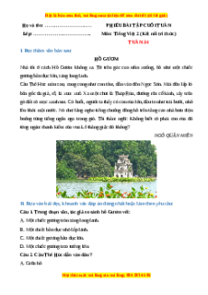 Bài tập cuối tuần Tiếng việt lớp 2 Tuần 34 Kết nối tri thức (có lời giải)